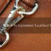 what is genuine leather