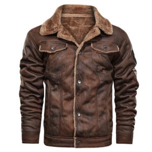 Vintage Brown Biker Jacket