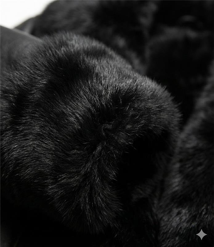 vourex Women’s Faux Fur Collar Elegant Leather Jacket