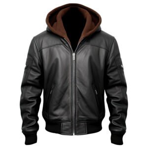 Black Sheepskin Hooded